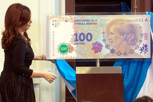 Presentación del Billete por Cristina Kirchner